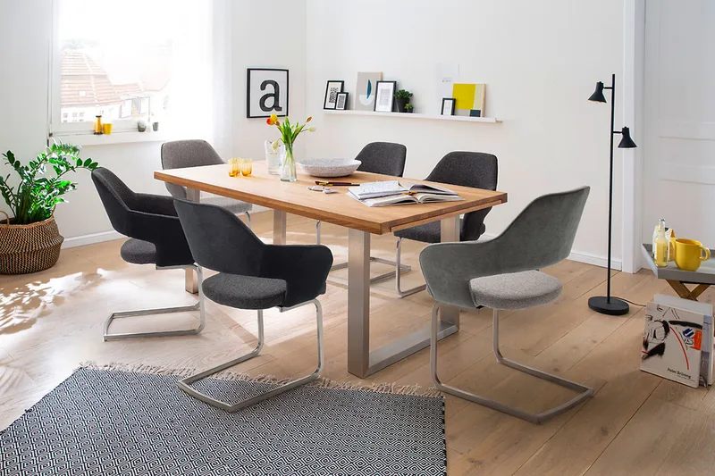 Newcastles Karmstol - Brun/Sølv - Møbler - Stoler - Spisestuestoler & kjøkkenstoler