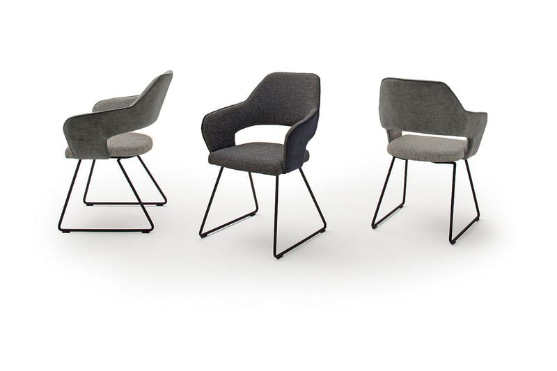 Newcastles Karmstol Sledebein - Lysegrå - Møbler - Stoler - Spisestuestoler & kjøkkenstoler