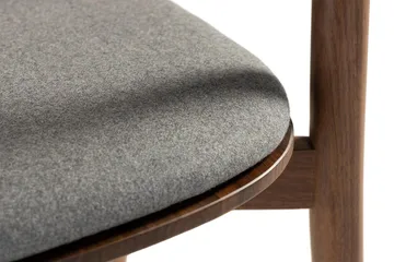 Noira Spisestol med Armlener - Valnøtt / Brun - Møbler - Stoler - Spisestuestoler & kjøkkenstoler