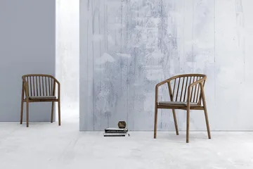 Noira Spisestol med Armlener - Valnøtt / Brun - Møbler - Stoler - Spisestuestoler & kjøkkenstoler