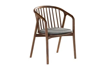 Noira Spisestol med Armlener - Valnøtt / Brun - Møbler - Stoler - Spisestuestoler & kjøkkenstoler