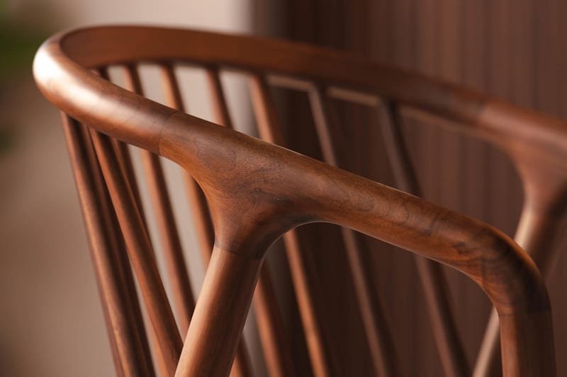 Noira Spisestol med Armlener - Valnøtt / Brun - Møbler - Stoler - Spisestuestoler & kjøkkenstoler