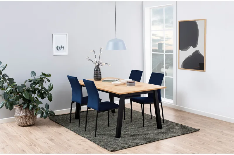 Oakton Spisestol - Blå - Møbler - Stoler - Spisestuestoler & kjøkkenstoler
