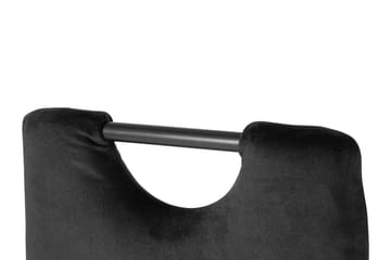 Olanta Spisestol - Fløyel/Svart - Møbler - Stoler - Spisestuestoler & kjøkkenstoler