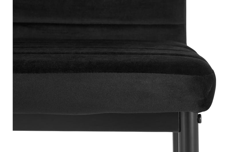 Olanta Spisestol - Fløyel/Svart - Møbler - Stoler - Spisestuestoler & kjøkkenstoler
