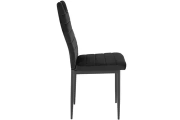 Olanta Spisestol - Fløyel/Svart - Møbler - Stoler - Spisestuestoler & kjøkkenstoler