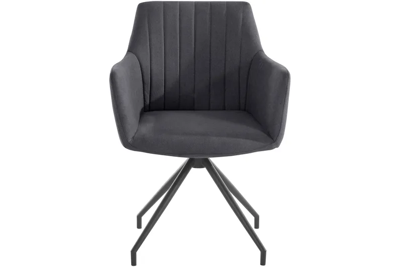 Orielah Karmstol - Antrasitt - Møbler - Stoler - Spisestuestoler & kjøkkenstoler