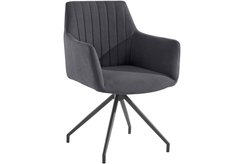Orielah Karmstol - Antrasitt - Møbler - Stoler - Spisestuestoler & kjøkkenstoler