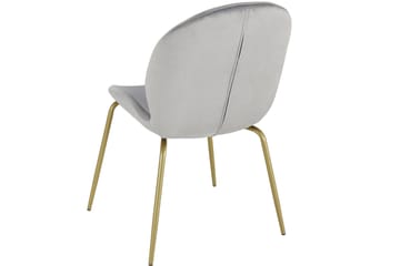 Ottine Spisestol - Grå/Messing - Møbler - Stoler - Spisestuestoler & kjøkkenstoler