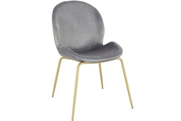 Ottine Spisestol - Grå/Messing - Møbler - Stoler - Spisestuestoler & kjøkkenstoler