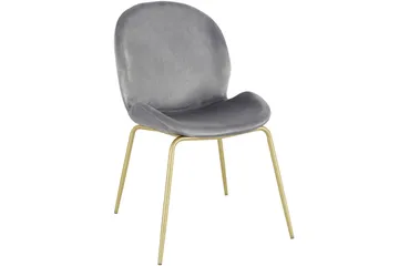 Ottine Spisestol - Grå/Messing - Møbler - Stoler - Spisestuestoler & kjøkkenstoler