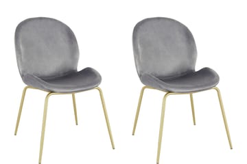 Ottine Spisestol - Grå/Messing - Møbler - Stoler - Spisestuestoler & kjøkkenstoler