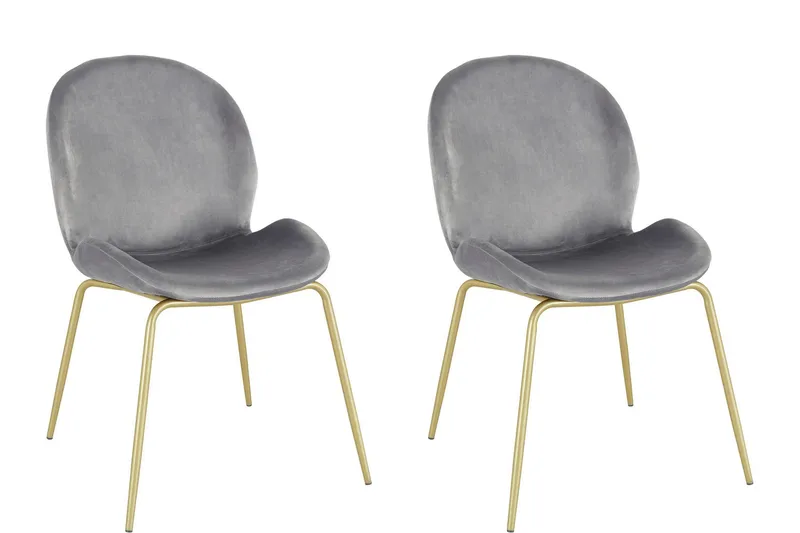 Ottine Spisestol, Grå/Messing