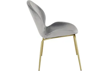 Ottine Spisestol - Grå/Messing - Møbler - Stoler - Spisestuestoler & kjøkkenstoler