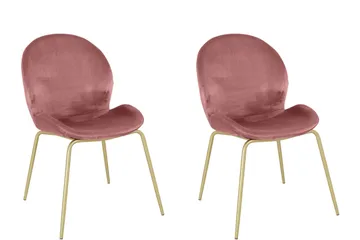 Ottine Spisestol - Rosa/Messing - Møbler - Stoler - Spisestuestoler & kjøkkenstoler