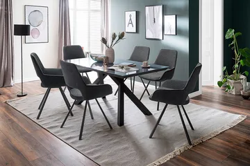 Paran Spisestol 4 Ben Svängbar - Grå - Møbler - Stoler - Spisestuestoler & kjøkkenstoler