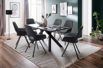 Paran Spisestol 4 Ben Svängbar - Grå - Møbler - Stoler - Spisestuestoler & kjøkkenstoler