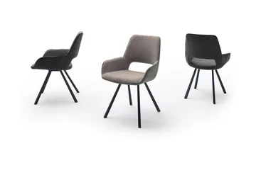 Paran Spisestol 4 Ben Svängbar - Grå - Møbler - Stoler - Spisestuestoler & kjøkkenstoler