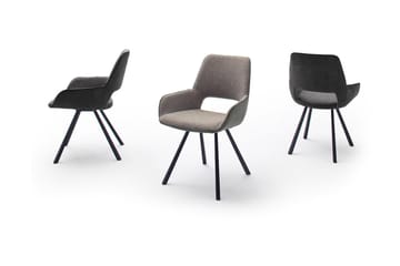 Paran Spisestol 4 Ben Svängbar - Grå - Møbler - Stoler - Spisestuestoler & kjøkkenstoler