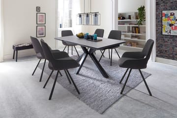 Paran Spisestol 4 Ben Svängbar - Grå - Møbler - Stoler - Spisestuestoler & kjøkkenstoler