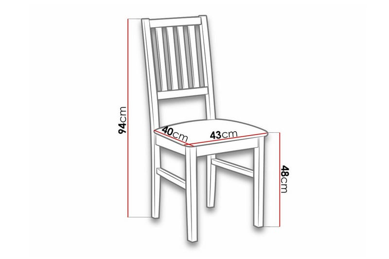 Patrickswell Matstol Black/Brown - Møbler - Stoler - Spisestuestoler & kjøkkenstoler