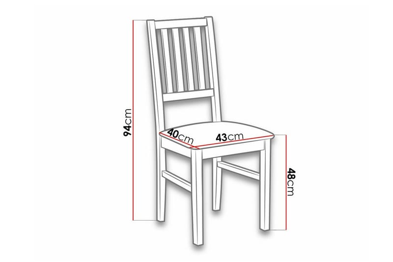 Patrickswell Matstol Black/White - Møbler - Stoler - Spisestuestoler & kjøkkenstoler