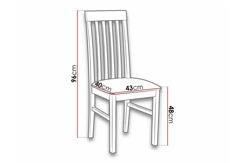 Patrickswell Matstol White/Black - Møbler - Stoler - Spisestuestoler & kjøkkenstoler