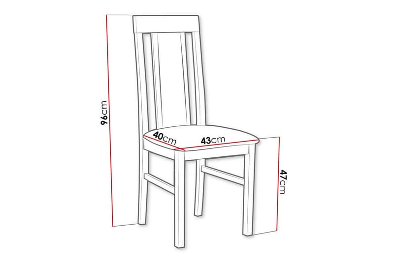 Patrickswell Spisestol - Svart - Møbler - Stoler - Spisestuestoler & kjøkkenstoler