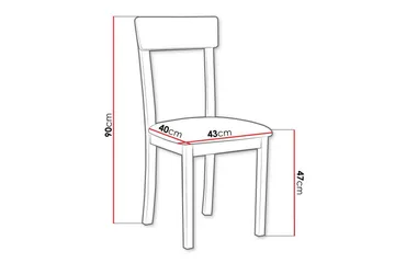 Patrickswell Spisestol - Svart - Møbler - Stoler - Spisestuestoler & kjøkkenstoler