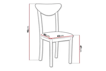 Patrickswell Spisestol - Svart - Møbler - Stoler - Spisestuestoler & kjøkkenstoler