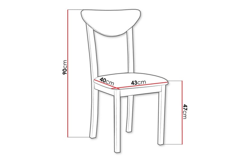 Patrickswell Spisestol - Svart - Møbler - Stoler - Spisestuestoler & kjøkkenstoler