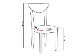 Patrickswell Spisestol - Svart - Møbler - Stoler - Spisestuestoler & kjøkkenstoler