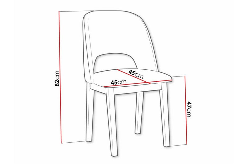 Patrickswell Spisestol - Svart - Møbler - Stoler - Spisestuestoler & kjøkkenstoler