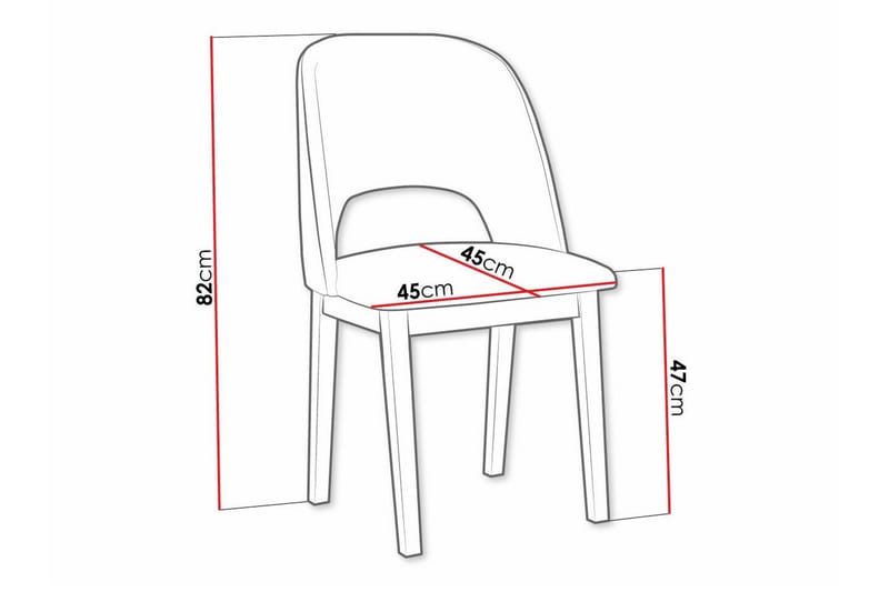 Patrickswell Spisestol - Svart - Møbler - Stoler - Spisestuestoler & kjøkkenstoler