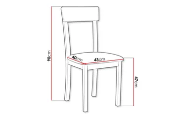 Patrickswell Spisestol - Svart - Møbler - Stoler - Spisestuestoler & kjøkkenstoler