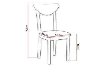 Patrickswell Spisestol - Svart - Møbler - Stoler - Spisestuestoler & kjøkkenstoler