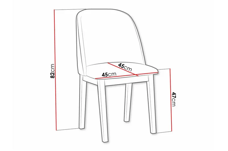 Patrickswell Spisestol - Svart - Møbler - Stoler - Spisestuestoler & kjøkkenstoler