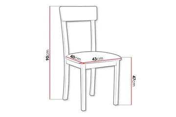 Patrickswell Spisestol - Svart - Møbler - Stoler - Spisestuestoler & kjøkkenstoler