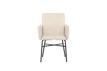 Petra Armlene Stol - Beige - Møbler - Stoler - Spisestuestoler & kjøkkenstoler