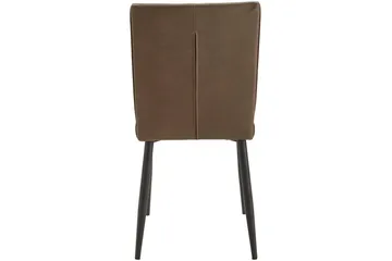 Pinon Spisestol Kunstlær 2-pk - Brun - Møbler - Stoler - Spisestuestoler & kjøkkenstoler