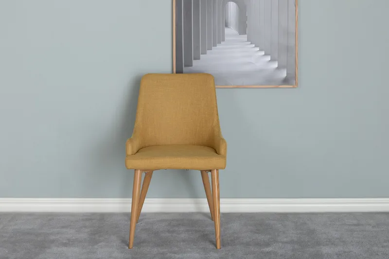 Plaza Armlene Stol - Gul - Møbler - Stoler - Spisestuestoler & kjøkkenstoler
