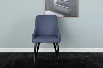 Plaza Spisestol - Blå/Svart - Møbler - Stoler - Spisestuestoler & kjøkkenstoler