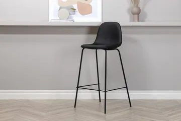 Polar Barstol - Kunstlæder/Sort - Møbler - Stoler - Spisestuestoler & kjøkkenstoler