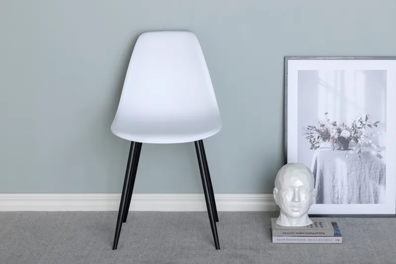 Polar Spisestol - Hvit/Svart - Møbler - Stoler - Spisestuestoler & kjøkkenstoler