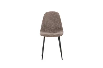 Polar Spisestol i Bouclé med Metallben - Taupe - Møbler - Stoler - Spisestuestoler & kjøkkenstoler