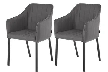 Pukarp Karmstol - Antrasitt - Møbler - Stoler - Spisestuestoler & kjøkkenstoler