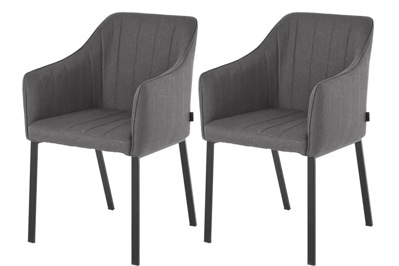 Pukarp Karmstol - Antrasitt - Møbler - Stoler - Spisestuestoler & kjøkkenstoler