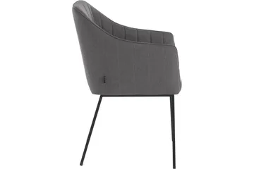 Pukarp Karmstol - Antrasitt - Møbler - Stoler - Spisestuestoler & kjøkkenstoler