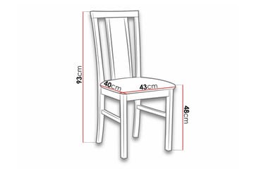 Roma Matstol Black/Wood - Møbler - Stoler - Spisestuestoler & kjøkkenstoler