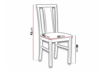 Roma Matstol Black/Wood - Møbler - Stoler - Spisestuestoler & kjøkkenstoler